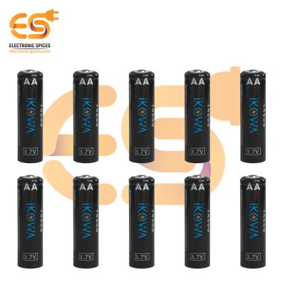 600mAh 3.7V 14500 Ni-MH AA Rechargeable Cell Battery Pack of 10